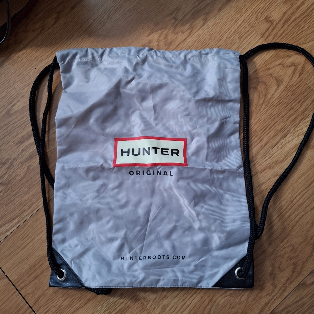 Hunter Gray Drawstring Backpack - image 1